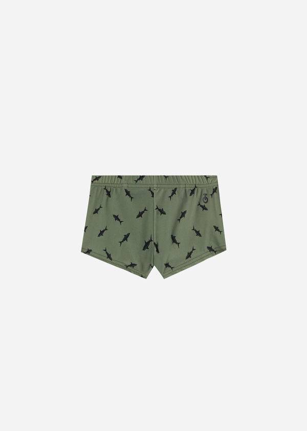 trajes de baño calzedonia panamá para niños en color verde
