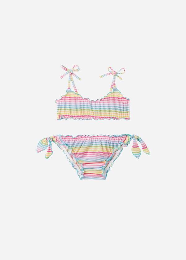 trajes de baño de dos piezas ariel para niños de calzedonia multicolor
