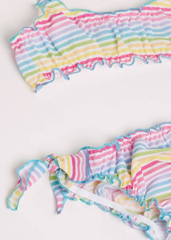 trajes de baño de dos piezas ariel para niños de calzedonia multicolor