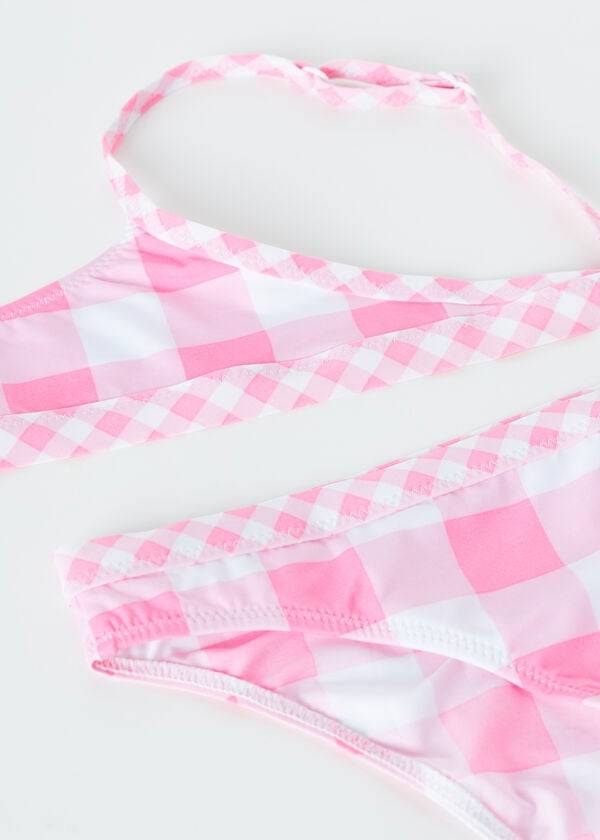 trajes de baño de dos piezas lione de calzedonia para niños color rosa