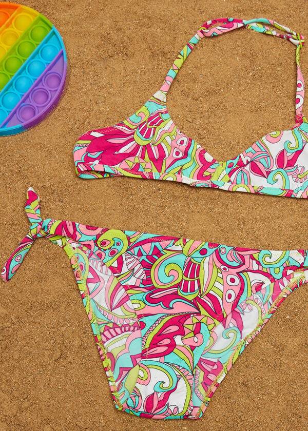 trajes de baño de dos piezas multicolor londra para niños de calzedonia