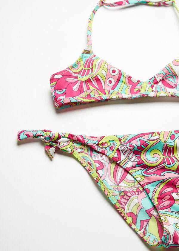 trajes de baño de dos piezas multicolor londra para niños de calzedonia