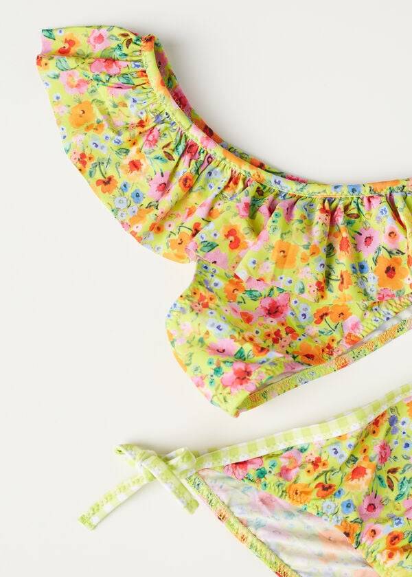trajes de baño de dos piezas siviglia amarillos para niños de calzedonia