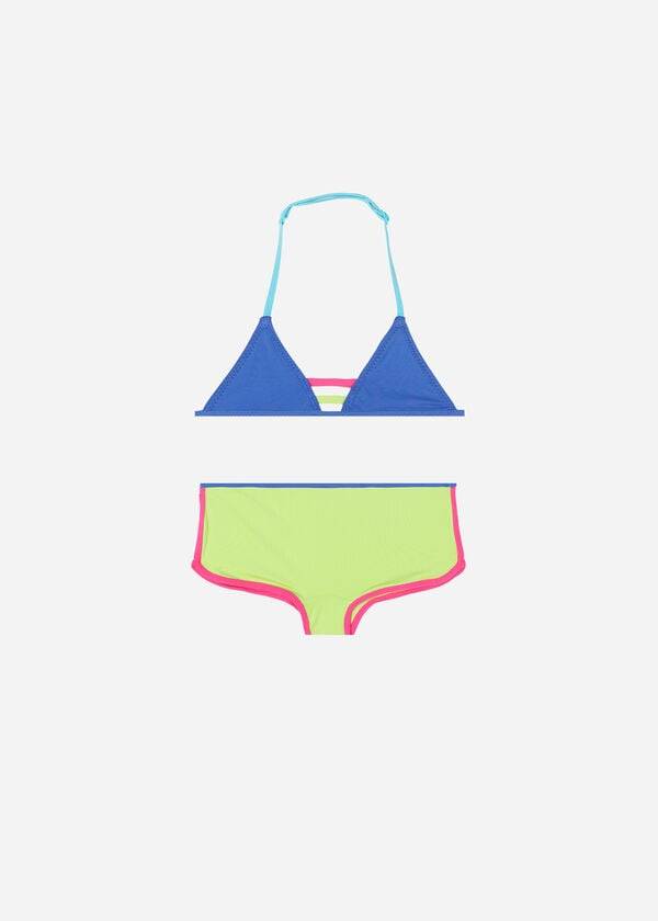 trajes de baño de dos piezas tokyo eco para niños de calzedonia en color azul
