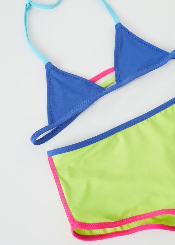trajes de baño de dos piezas tokyo eco para niños de calzedonia en color azul