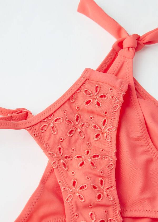 trajes de baño de dos piezas corfù de calzedonia naranja para niños