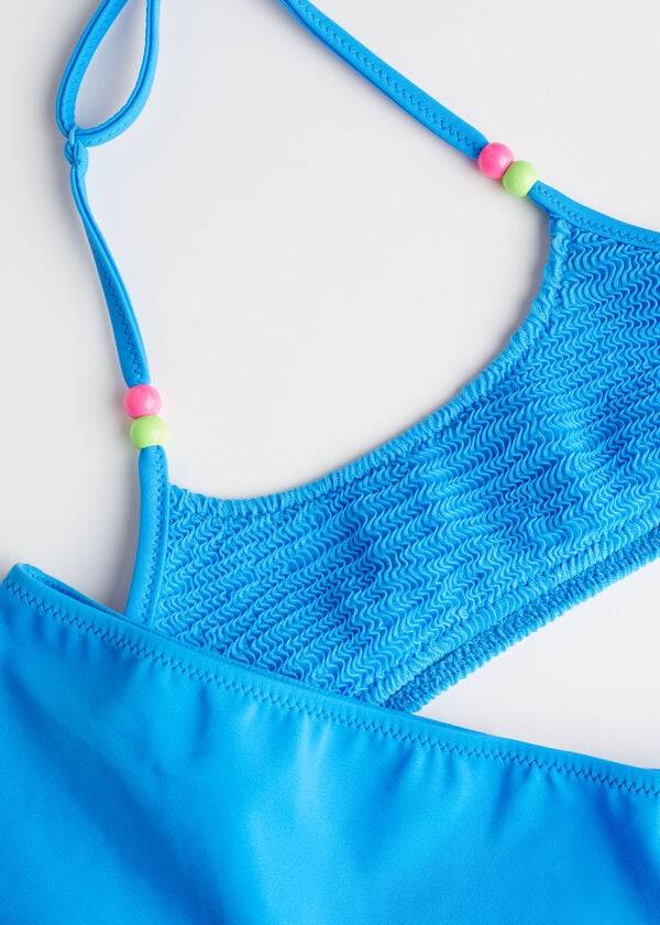 trajes de baño de dos piezas estilo camiseta sin mangas de calzedonia san diego para niños en azul