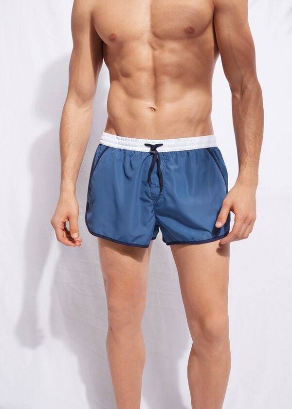 bañador azulblanco calzedonia venice beach para hombre