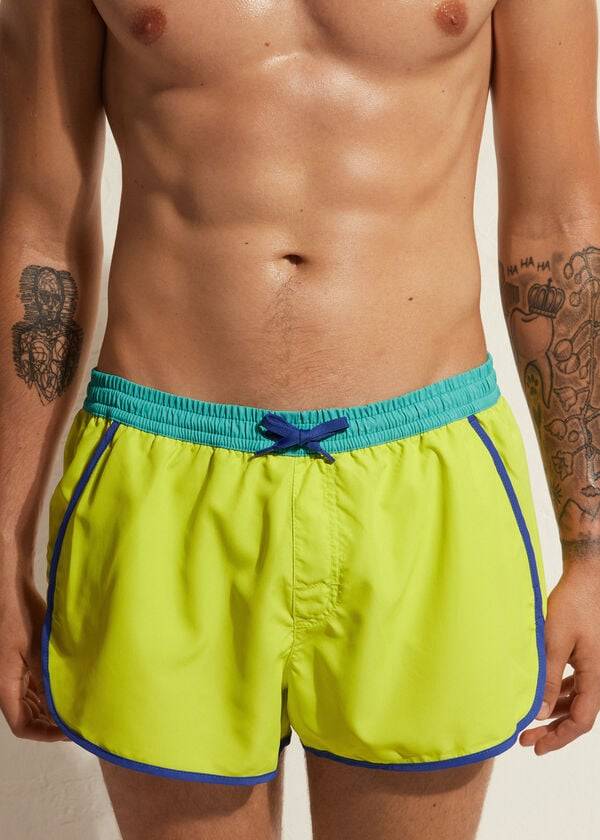 bañador ecológico calzedonia venice beach para hombre color menta