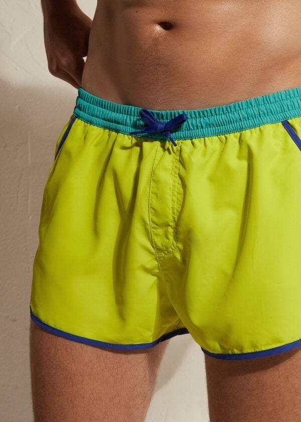 bañador ecológico calzedonia venice beach para hombre color menta