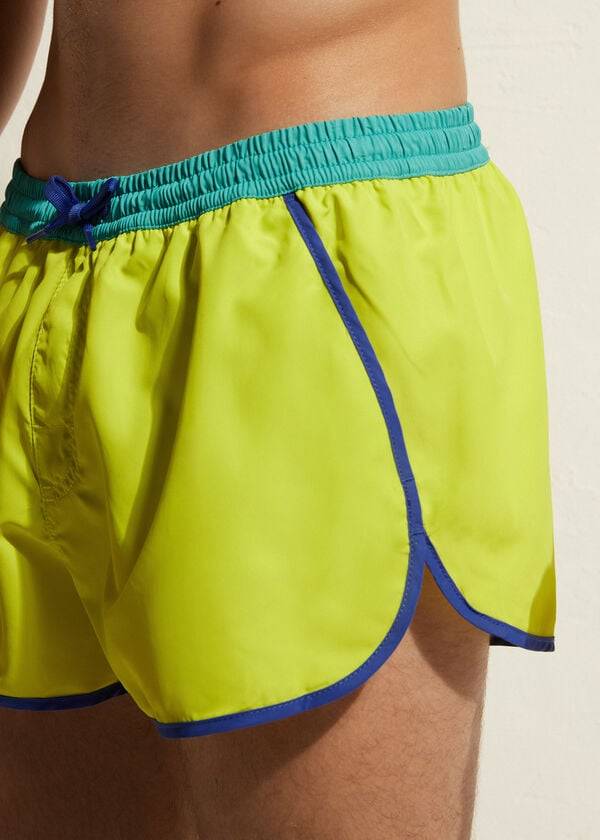 bañador ecológico calzedonia venice beach para hombre color menta