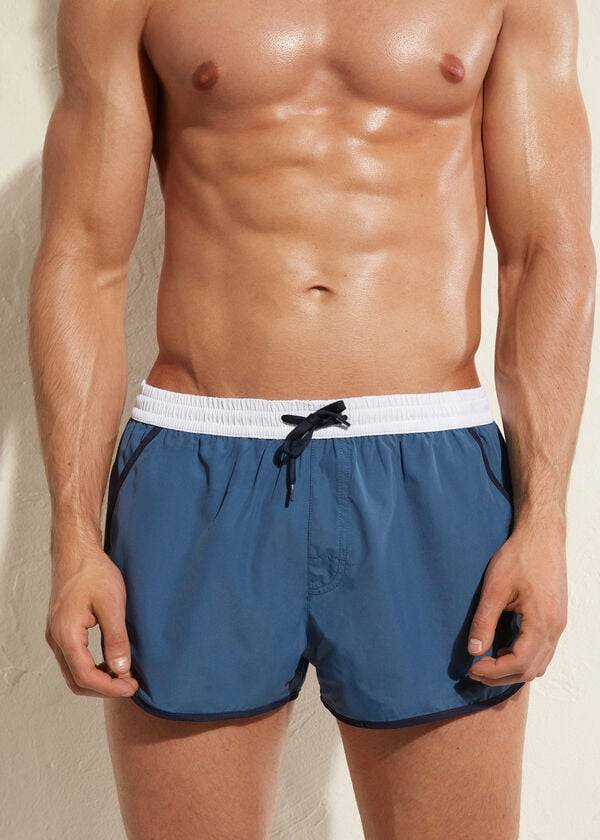 bañador ecológico azul venice beach de calzedonia para hombre