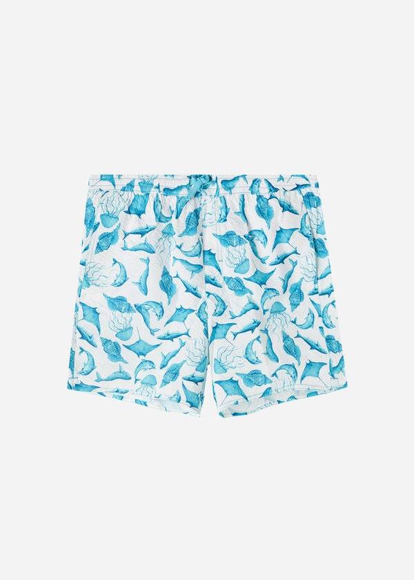 bañador calzedonia formentera para hombre color turquesablanco