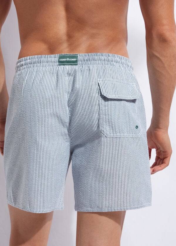 bañador calzedonia formentera para hombre color verde y blanco