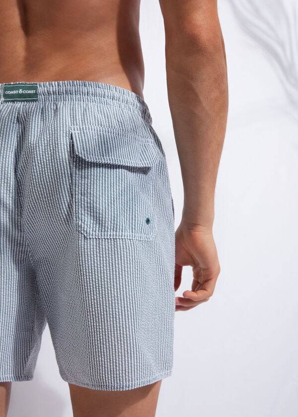 bañador calzedonia formentera para hombre color verde y blanco