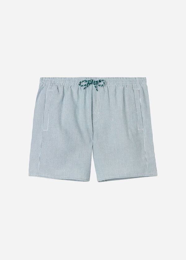 bañador calzedonia formentera para hombre color verde y blanco