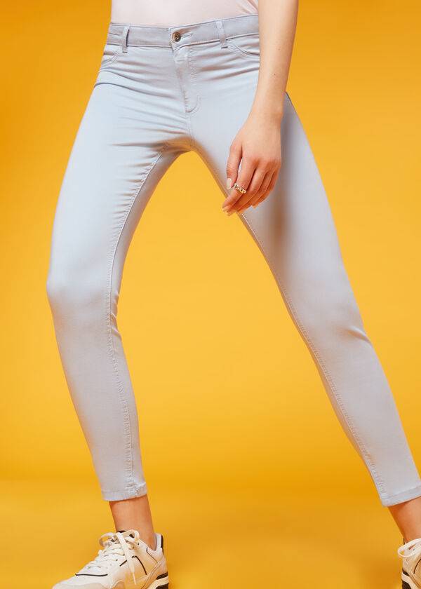 vaqueros beige calzedonia eco light push up denim para mujer