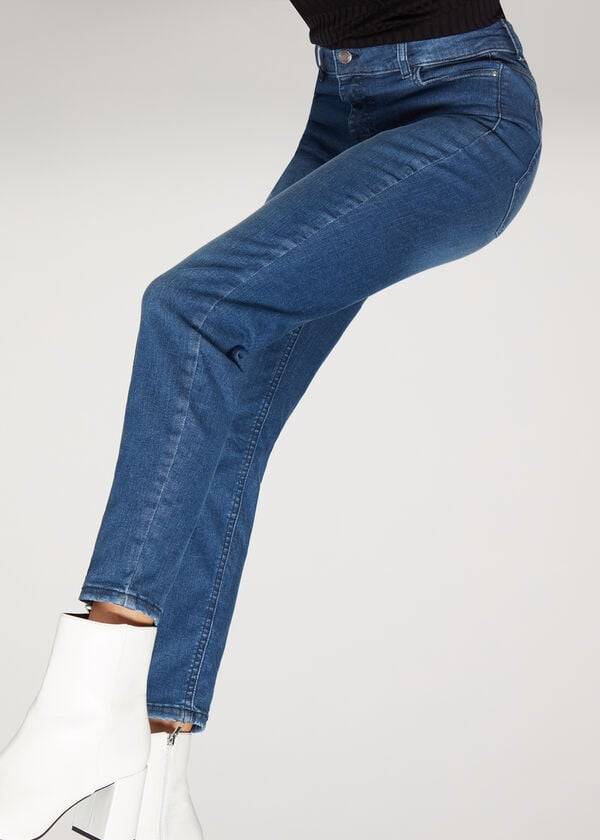 vaqueros superskinny de cintura alta calzedonia super flex denim para mujer en azul