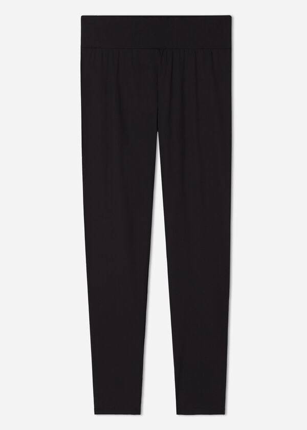 leggings calzedonia active para mujer color negro