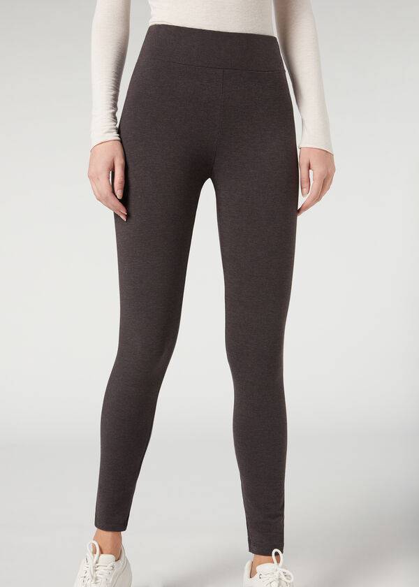leggings térmicos grises calzedonia para mujer