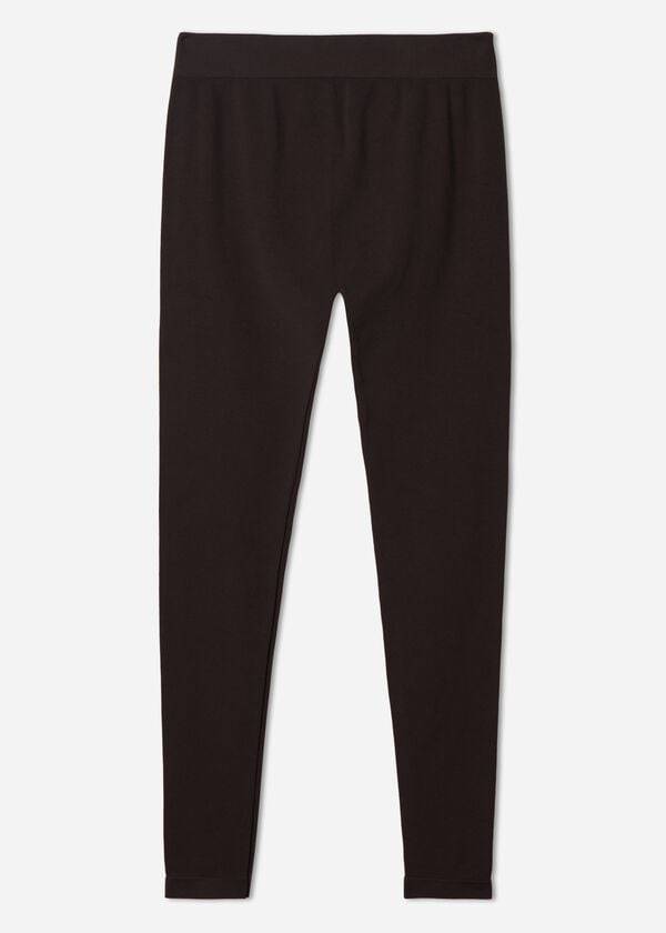 leggings de microfibra ultraopacos marrones de calzedonia para mujer