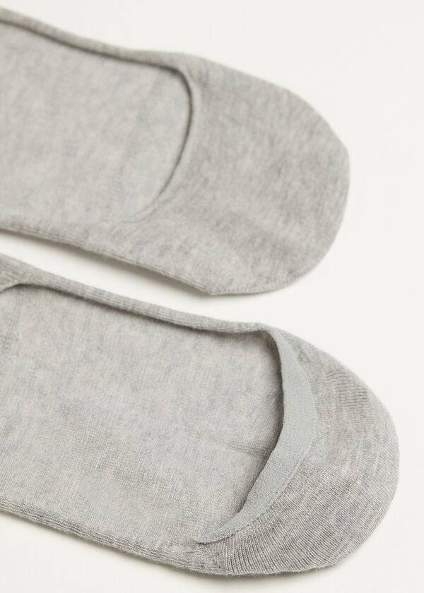 calcetines invisibles de corte bajo para mujer calzedonia en gris