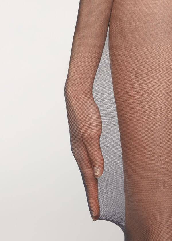 medias transparentes azules calzedonia de 40 deniers para mujer