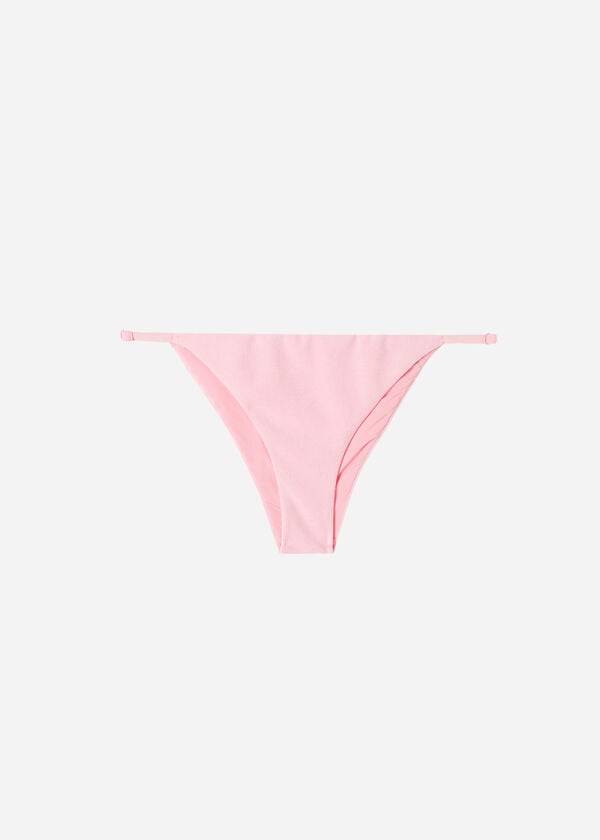 braguita de bikini beverly hills eco de calzedonia con laterales ajustables para mujer color rosa