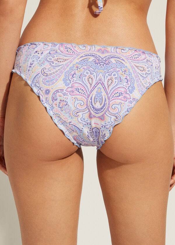 braguita de bikini azul calzedonia amalfi para mujer