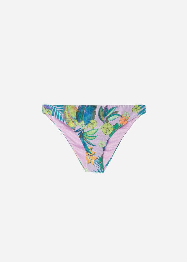braguita de bikini de mujer calzedonia brasilia violeta