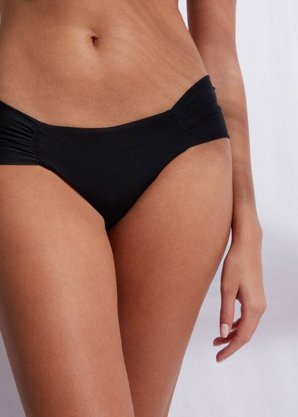 braguita de bikini brasileña ecológica de indonesia de calzedonia negra para mujer
