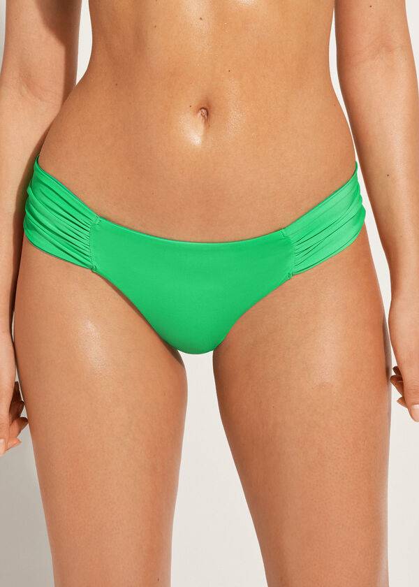 braguita de bikini brasileña ecológica de indonesia de calzedonia para mujer color verde