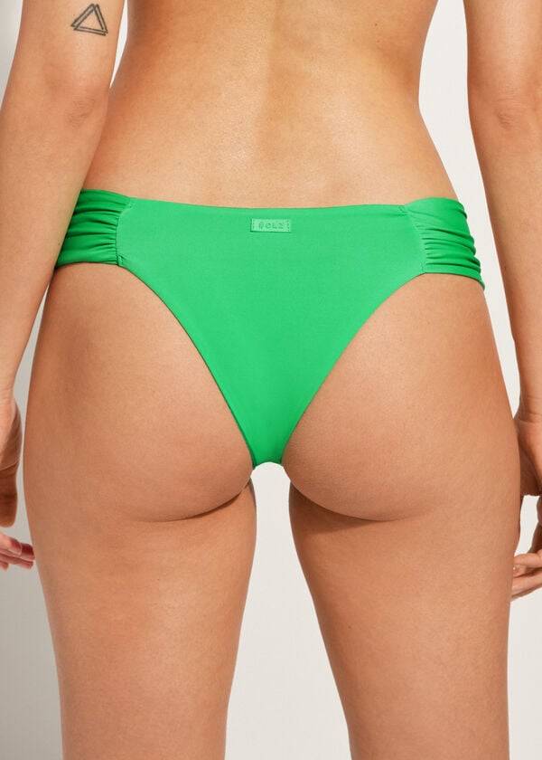 braguita de bikini brasileña ecológica de indonesia de calzedonia para mujer color verde