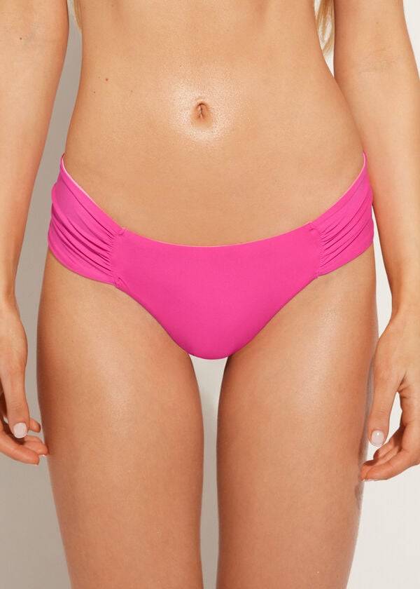 braguita de bikini brasileña ecológica de indonesia de calzedonia para mujer color rosa