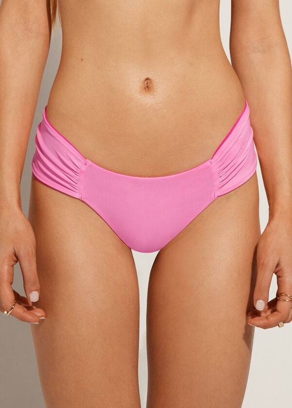 braguita de bikini brasileña ecológica de indonesia de calzedonia para mujer color rosa