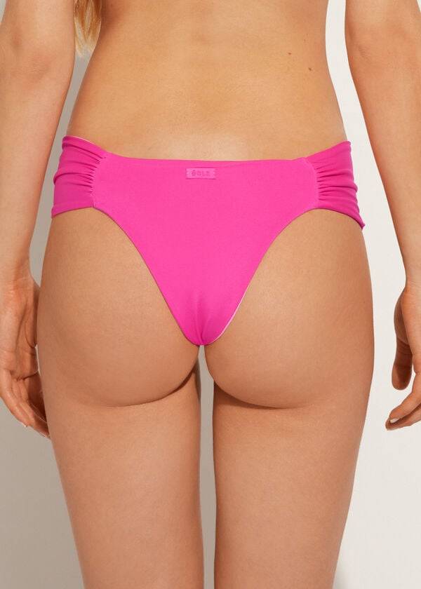 braguita de bikini brasileña ecológica de indonesia de calzedonia para mujer color rosa
