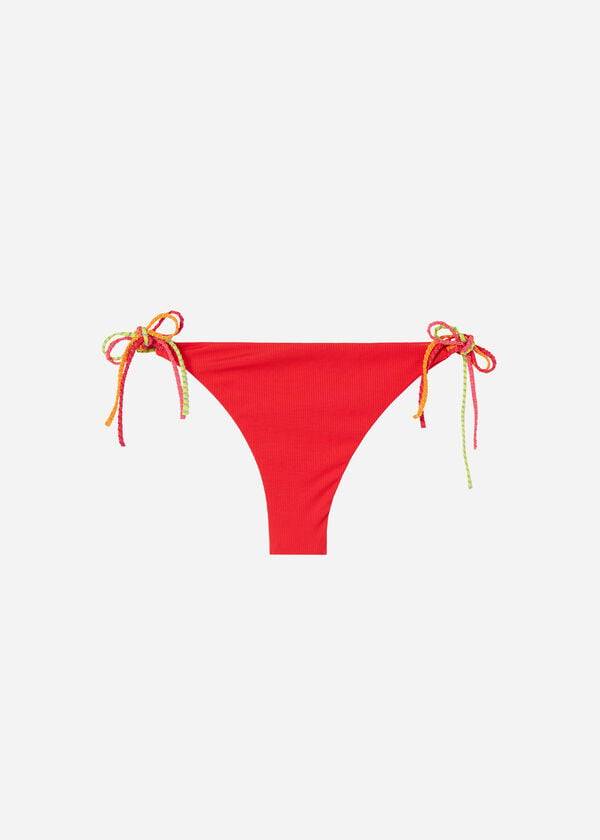 braguita de bikini brasileña berlino de calzedonia para mujer color rojo