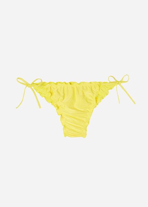 braguita de bikini brasileña formentera de calzedonia para mujer color amarillo