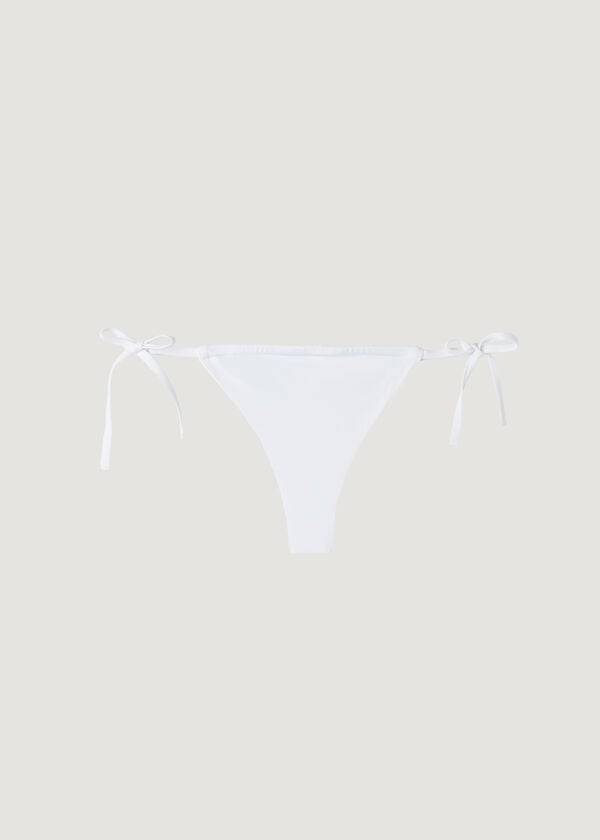 braguita de bikini brasileña ecológica de indonesia calzedonia para mujer color blanco