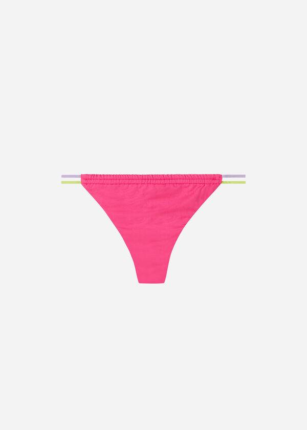 braguita de bikini brasileña calzedonia tokyo eco para mujer color rosa
