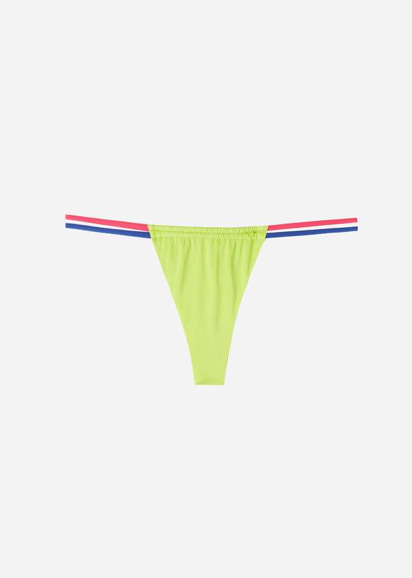 braguita de bikini brasileña tokyo eco de calzedonia para mujer color verde