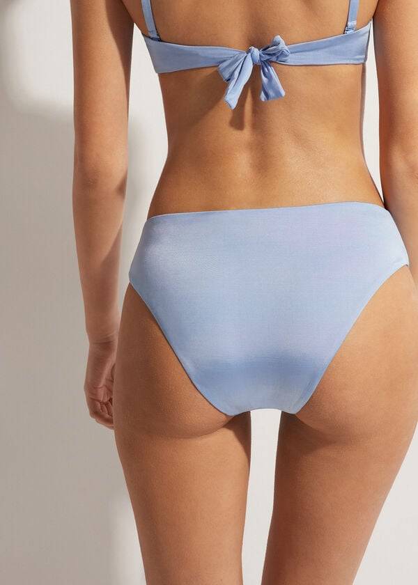 braguita de bikini de cintura alta azul calzedonia abu dhabi para mujer