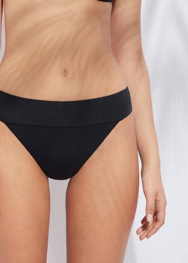 braguita de bikini brasileña de cintura alta negra de calzedonia para mujer estilo ecológico de indonesia