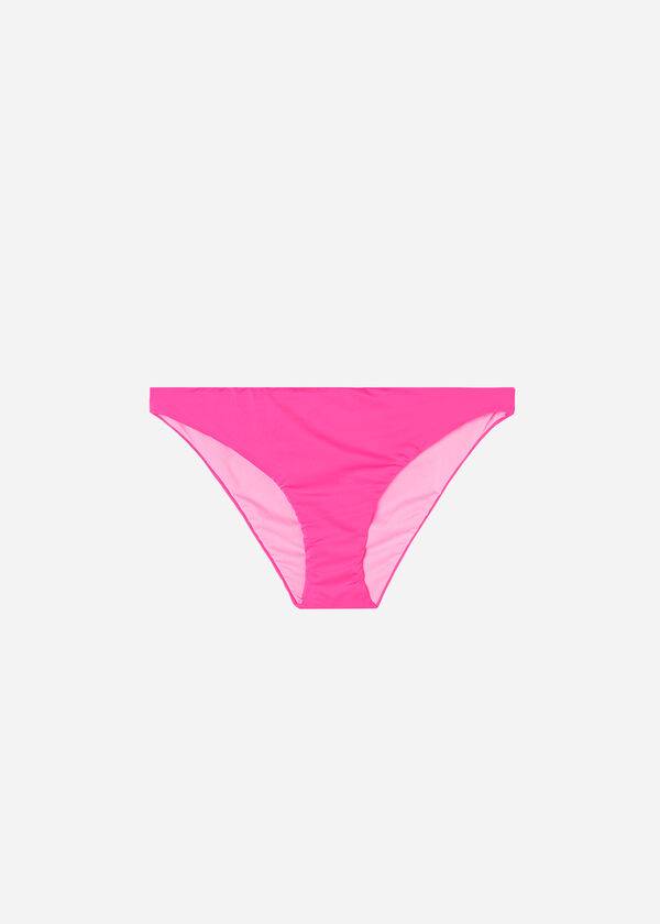 braguita de bikini de talle bajo ecológica rosa de calzedonia indonesia para mujer