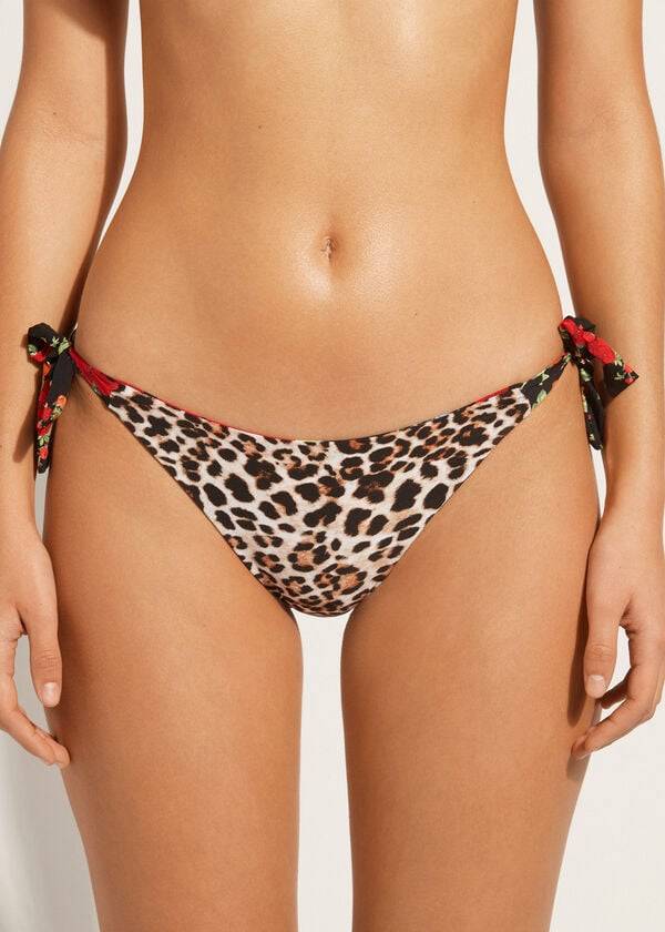 braguita de bikini reversible nizza de calzedonia en color rosa para mujer