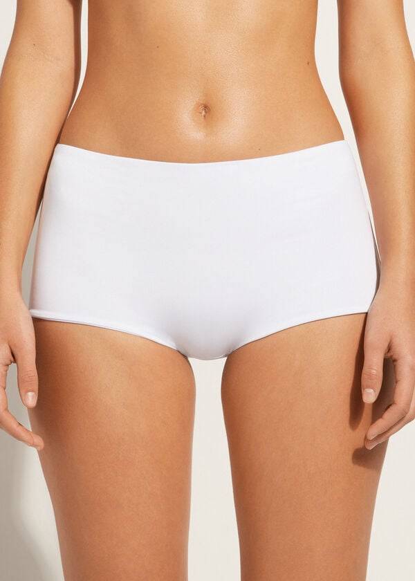 pantalones cortos calzedonia indonesia eco bikini bottoms white para mujer