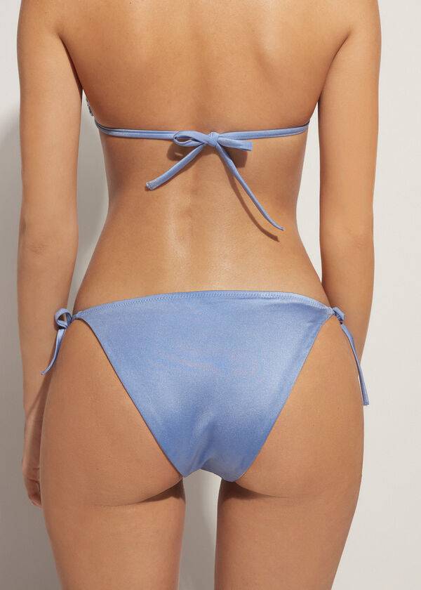 braguita de bikini para mujer calzedonia string cannes azul