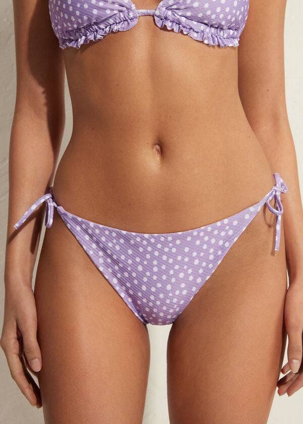 braguita de bikini para mujer calzedonia string cipro en color morado