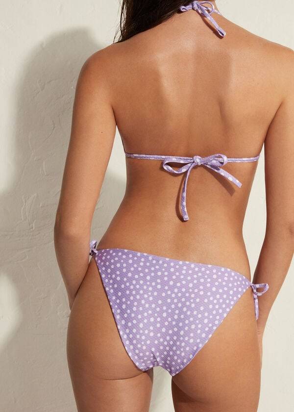 braguita de bikini para mujer calzedonia string cipro en color morado