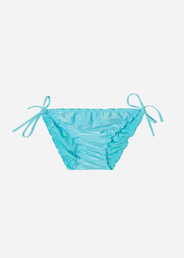 braguita de bikini para mujer string formentera de calzedonia en turquesa